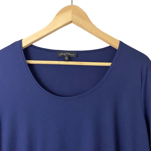 Slinky Brand Women’s Long Sleeve Tunic Navy Large - Picture 3 of 9